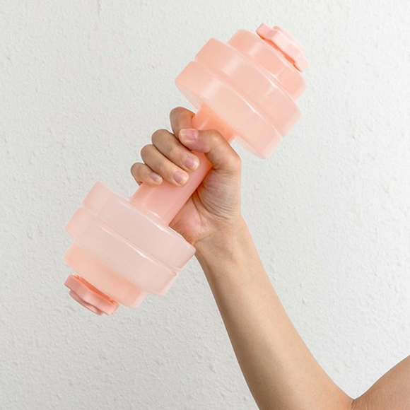 pale pink refillable water weights decor - Picture 3 of 4